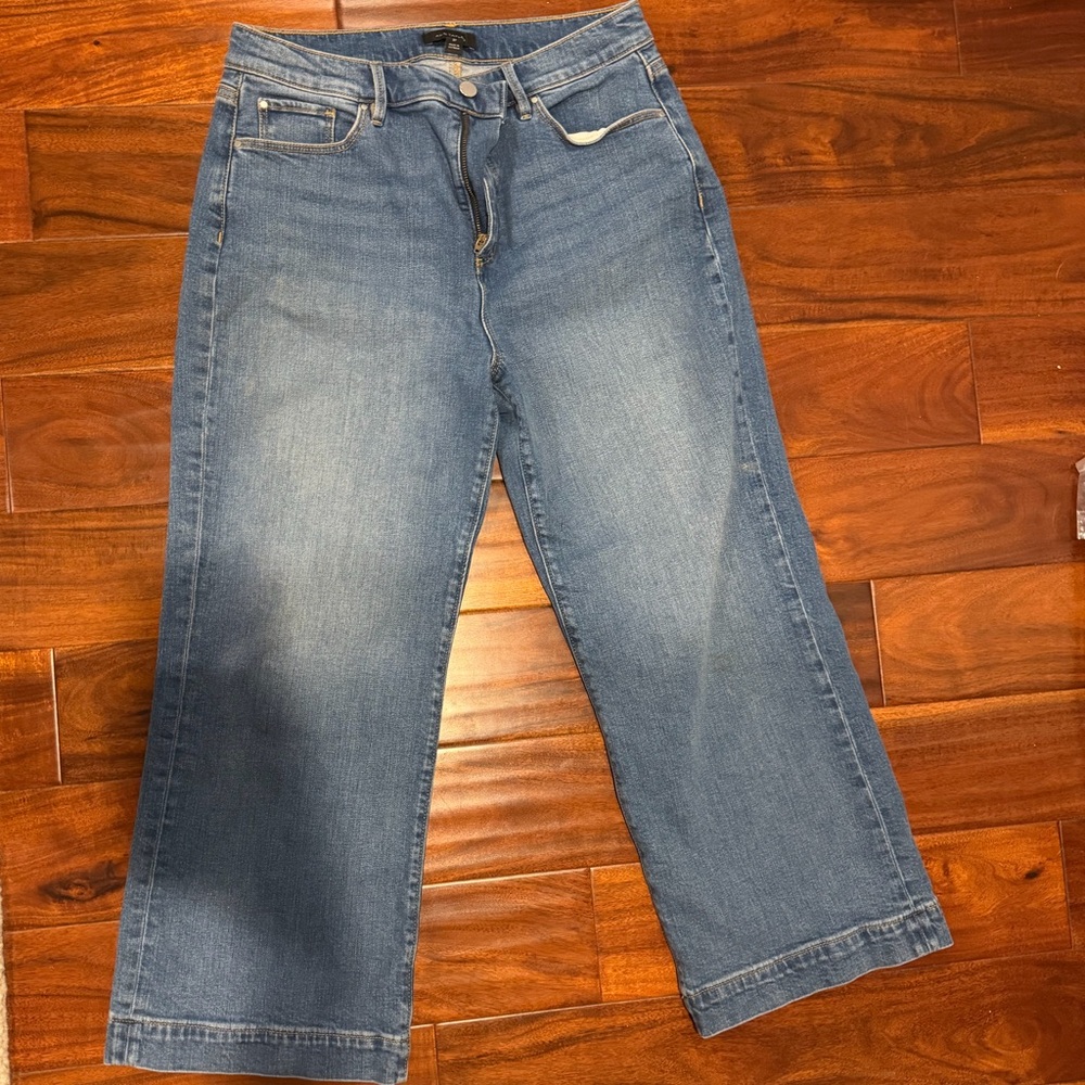 Ann Taylor Women's Wide Leg Blue Jeans